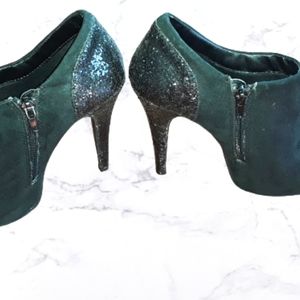 Black Suede Dress Heels